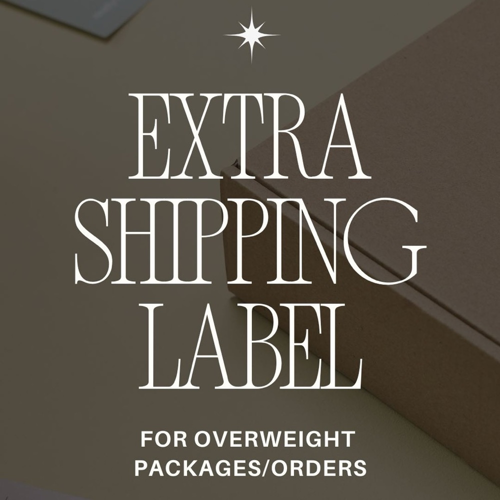 Extra Shipping Label for Overweight Packages